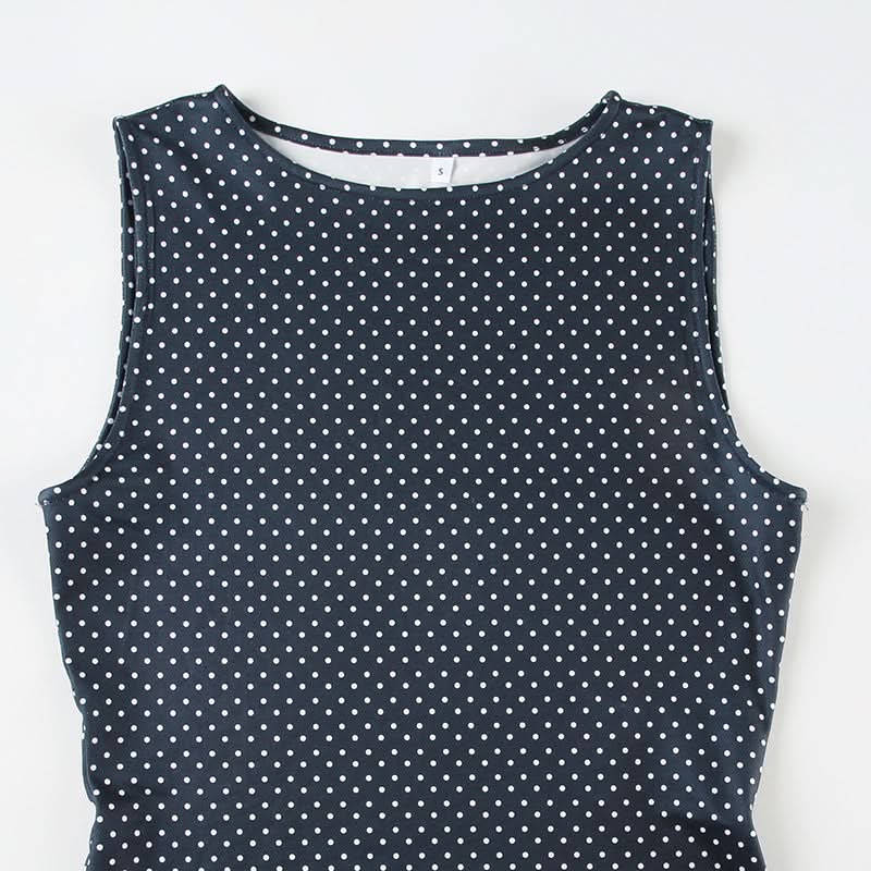 Timeless Polka Dot Sleeveless Mini Dress - Your Essential Fall & Holiday Style