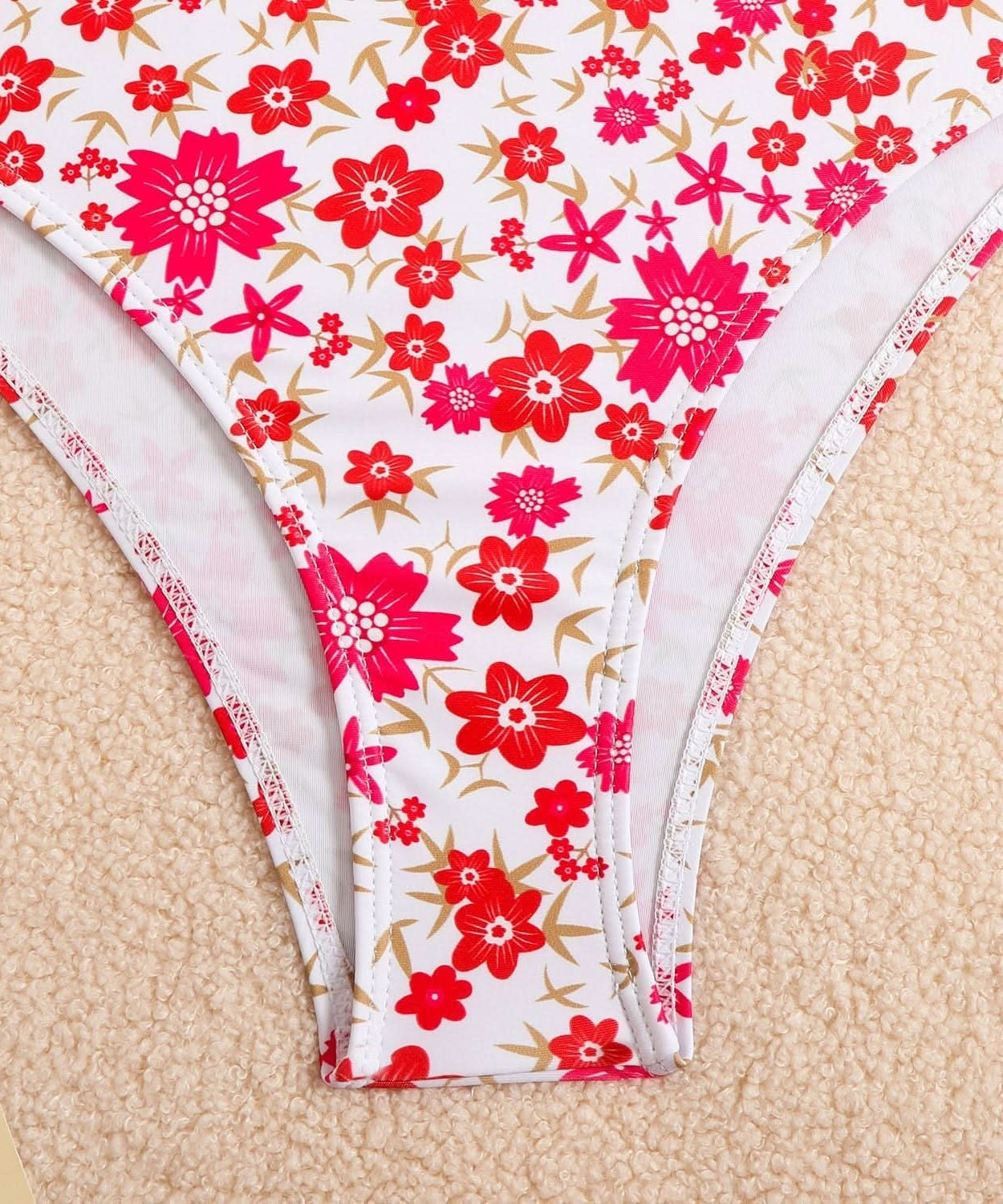 Radiant Floral High-Waisted Cami Bikini Set – Your Chic Escape for Fall Vacations & Resort Bliss