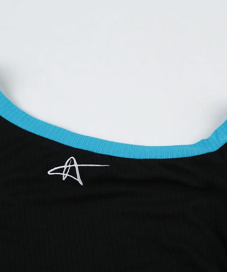 Effortless Chic Ribbed One-Shoulder Top for Fall | Asymmetric Short Sleeve Knit