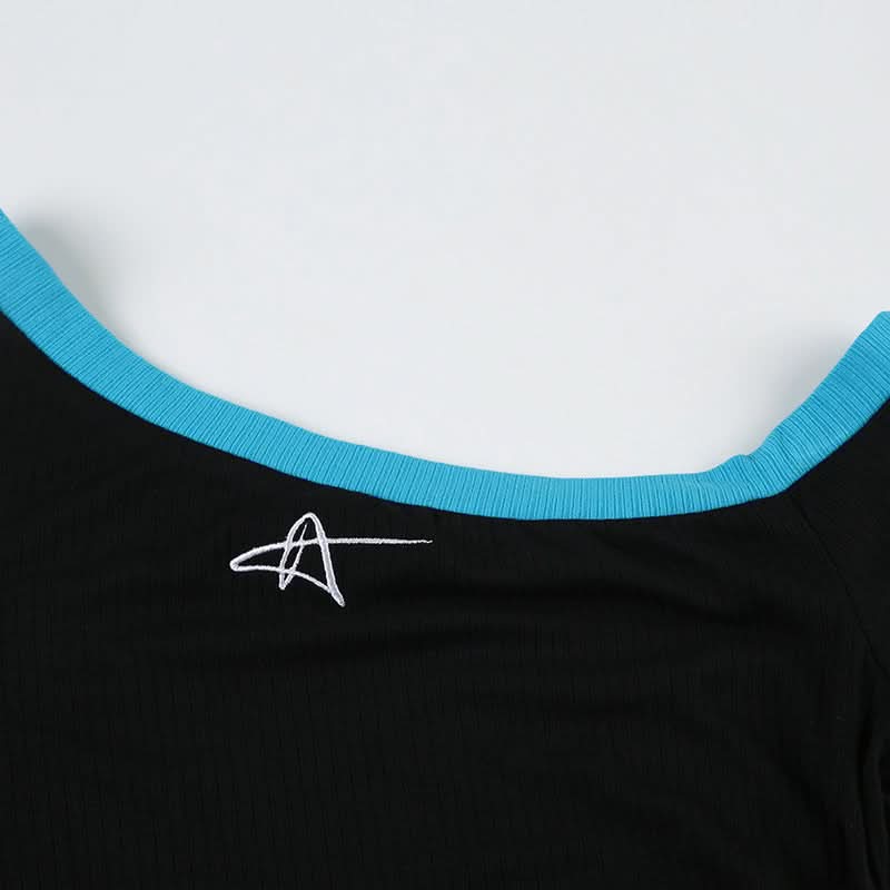 Effortless Chic Ribbed One-Shoulder Top for Fall | Asymmetric Short Sleeve Knit