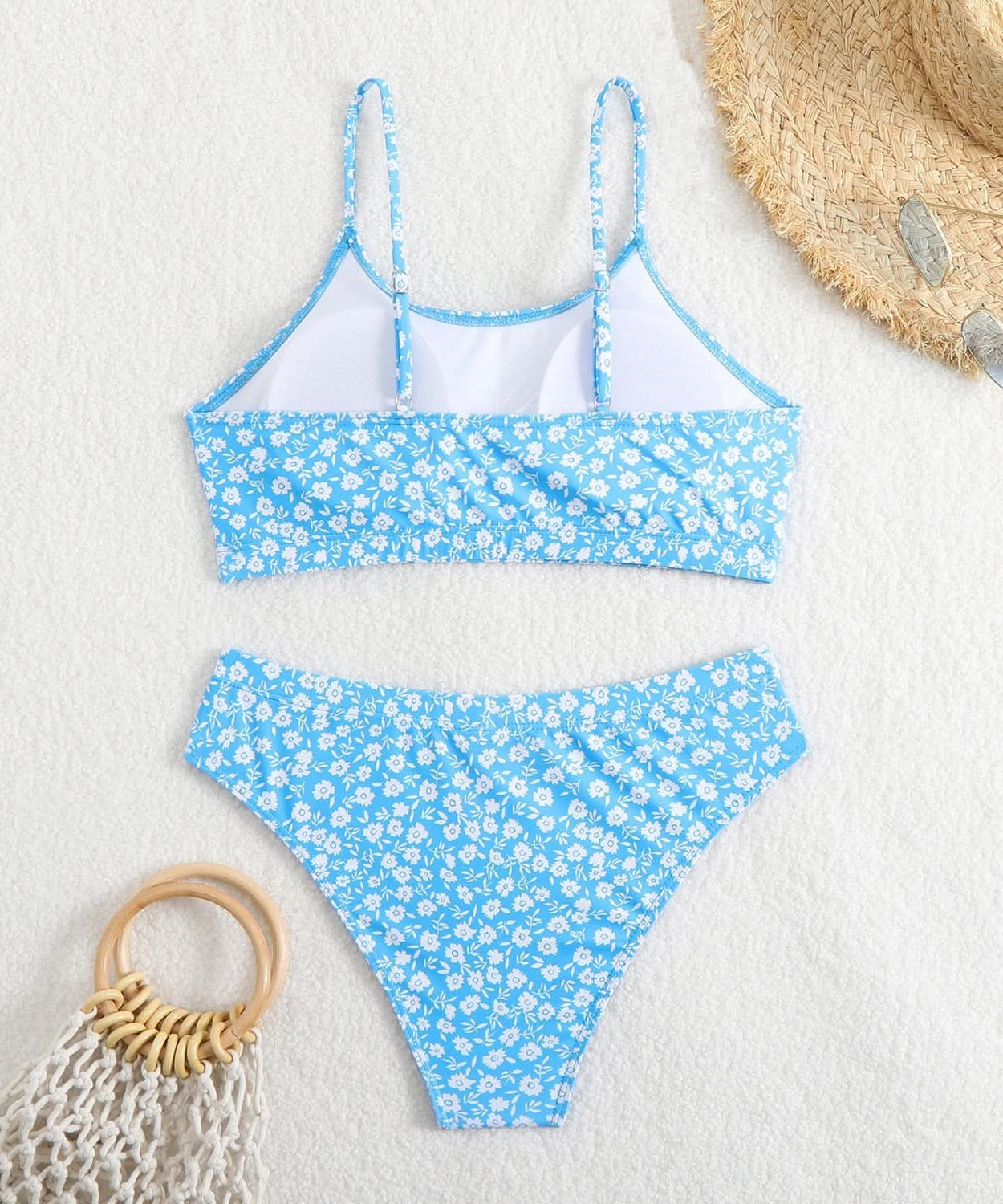 Vibrant Floral High-Cut Bikini Set | Women's Vacation & Resort Swimwear