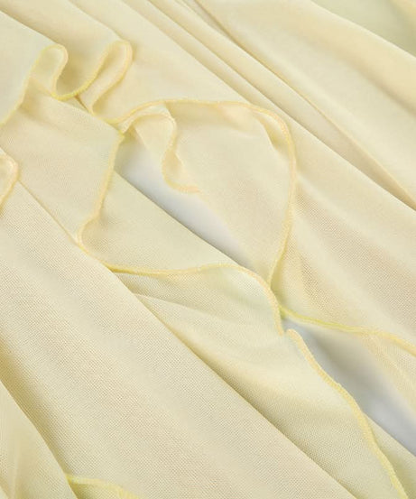 Aphrodite Ruched Backless Maxi Dress | Strapless High Slit Gown for Holiday & Resort