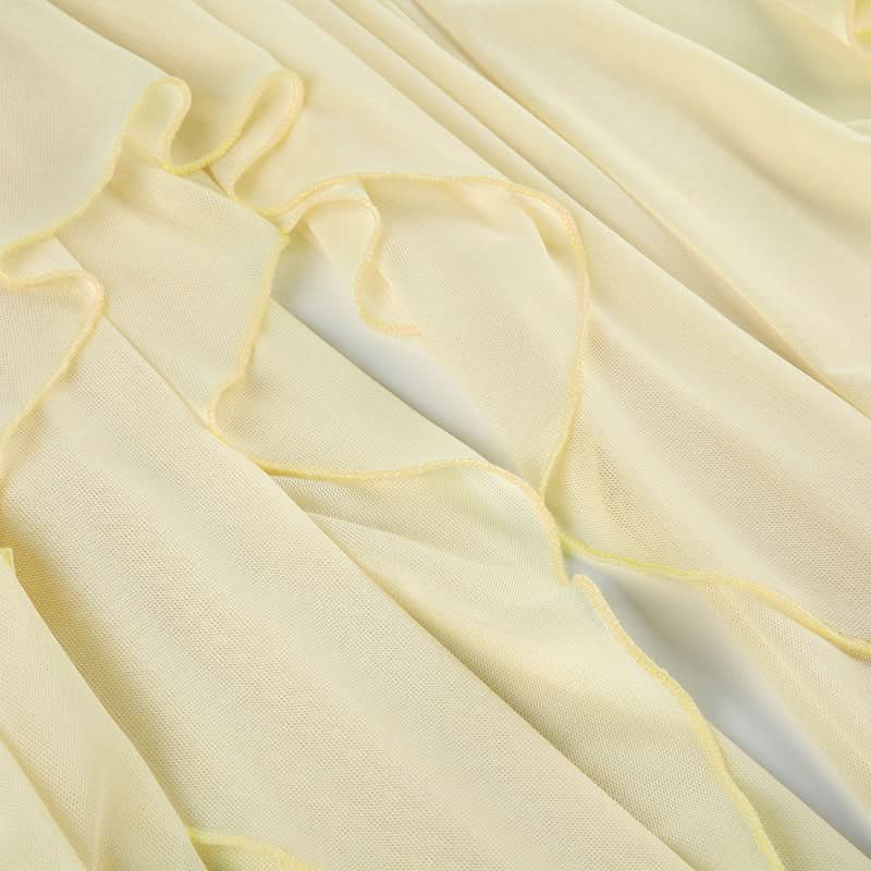 Aphrodite Ruched Backless Maxi Dress | Strapless High Slit Gown for Holiday & Resort