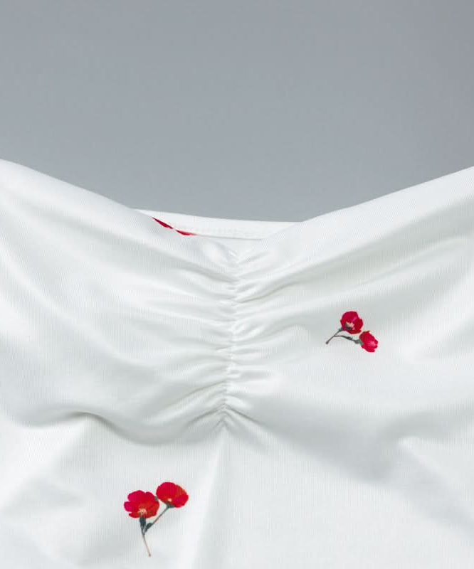 Sweet Cherry Tie-Shoulder Ruched Maxi Dress - Your Go-To for Sunny Escapes & Chic Style