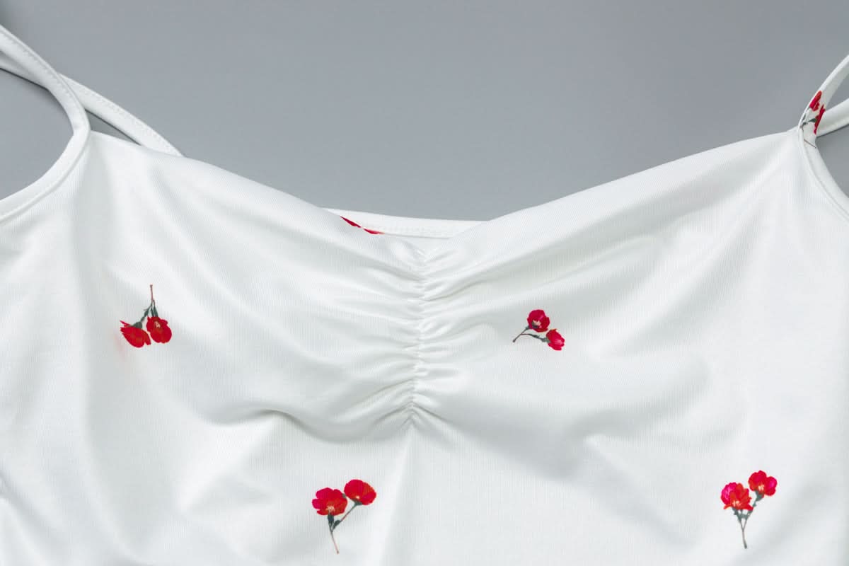 Sweet Cherry Tie-Shoulder Ruched Maxi Dress - Your Go-To for Sunny Escapes & Chic Style