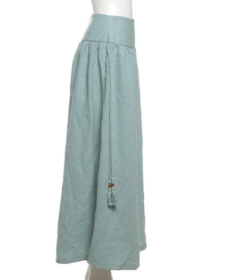 Ethereal Lace Overlay Wide-Leg Pants - High-Rise Flowy Palazzo for Fall Elegance