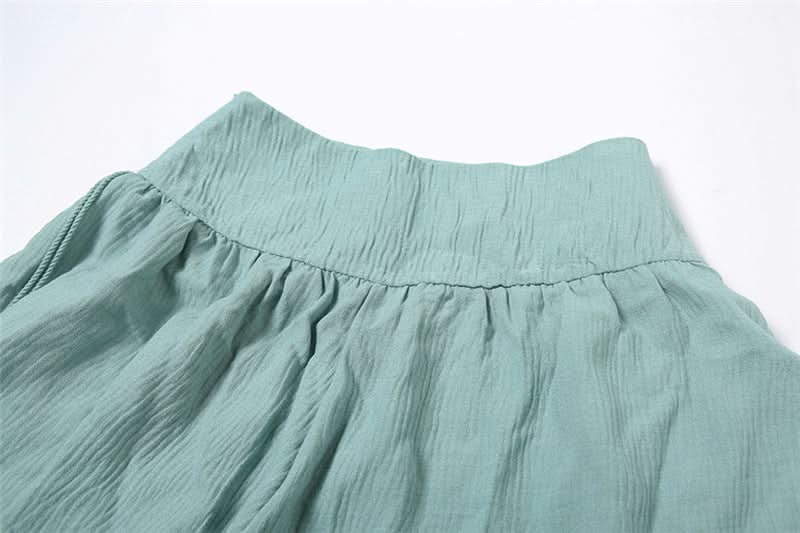 Ethereal Lace Overlay Wide-Leg Pants - High-Rise Flowy Palazzo for Fall Elegance