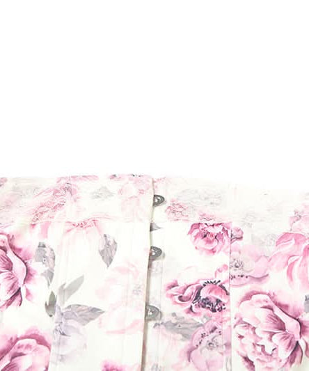 Trending Floral Corset Tube Mini Dress | Strapless & Lace Hem for Fall Getaways & Holiday Parties