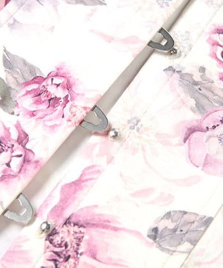 Trending Floral Corset Tube Mini Dress | Strapless & Lace Hem for Fall Getaways & Holiday Parties