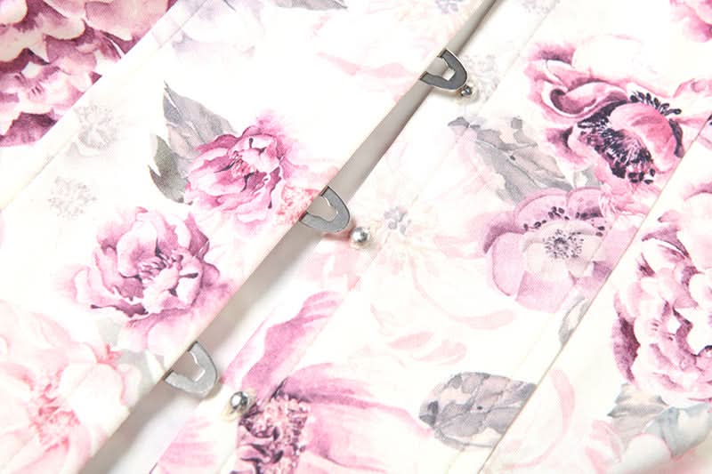 Trending Floral Corset Tube Mini Dress | Strapless & Lace Hem for Fall Getaways & Holiday Parties