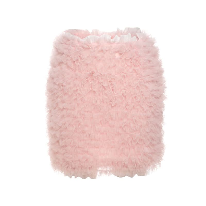 Dreamy Blush Ruffle Mini Skirt - Chic & Cozy Fall Fashion Essential