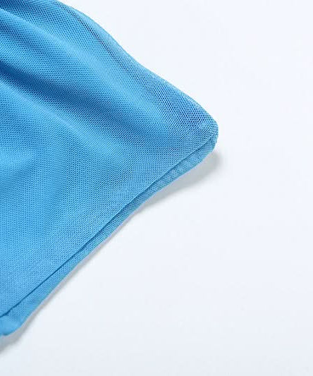 Coastal Chic: Electric Blue Self-Tie Mesh Bandeau & Maxi Skirt Set – Perfect for Vacation & Resort Style