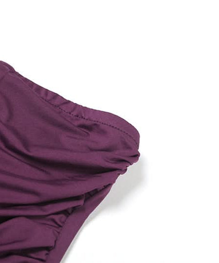 Elegant Plum Sequin Cut-Out Two-Piece Gown Set | Holiday & NYE Party Dress