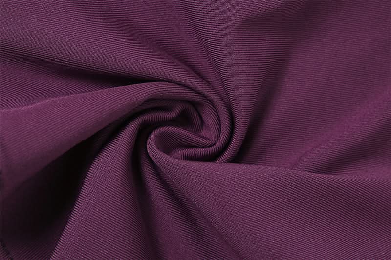 Elegant Plum Sequin Cut-Out Two-Piece Gown Set | Holiday & NYE Party Dress