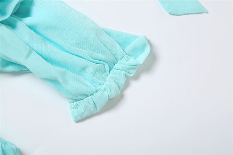 Ethereal Aqua Ruffle Halter Maxi Dress | Resort Chic & Holiday Escape Gown