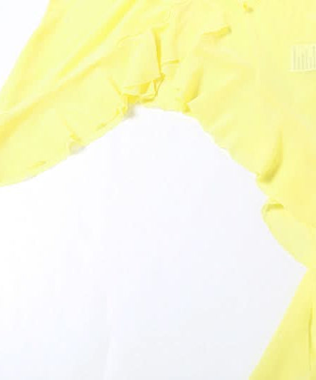 Limoncello Ruffle Halter Backless Top - Chic Flowy Tassel Hem for Resort & Fall Getaways