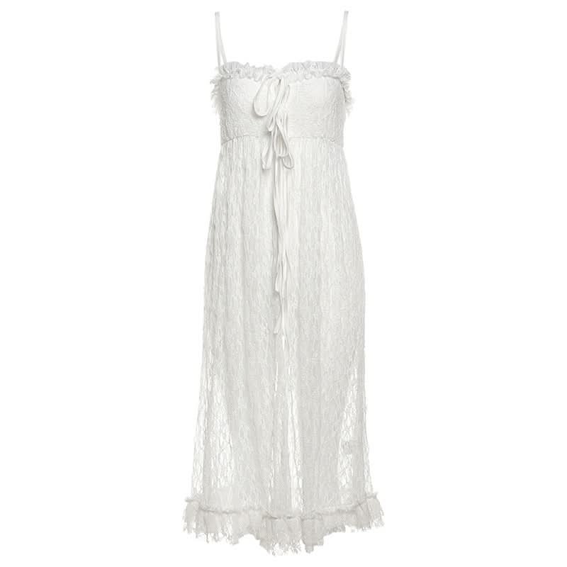 Boho Chic Longline Lace Self-Tie Cami Top | Effortless Fall Layering & Statement Style