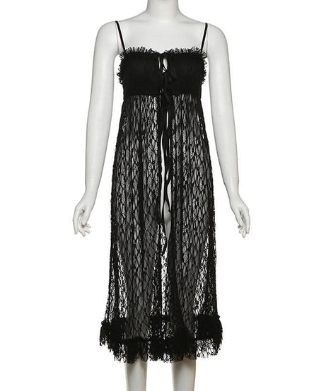 Boho Chic Longline Lace Self-Tie Cami Top | Effortless Fall Layering & Statement Style