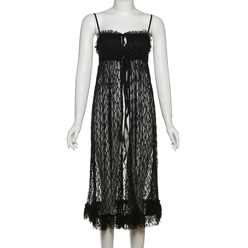 Boho Chic Longline Lace Self-Tie Cami Top | Effortless Fall Layering & Statement Style