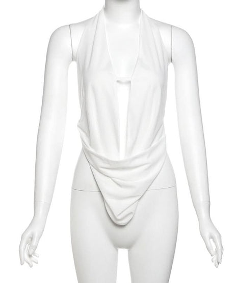 Siren Black Halter Cut-Out Crop Top - Your Go-To for Confident Fall Nights & Party Season