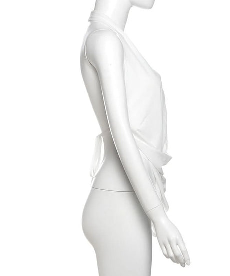 Siren Black Halter Cut-Out Crop Top - Your Go-To for Confident Fall Nights & Party Season