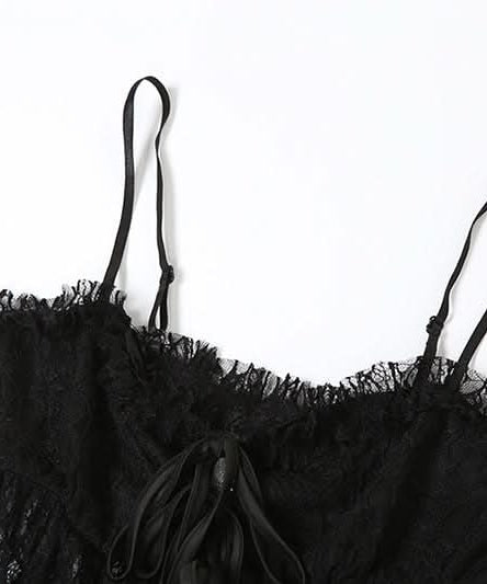 Boho Chic Longline Lace Self-Tie Cami Top | Effortless Fall Layering & Statement Style