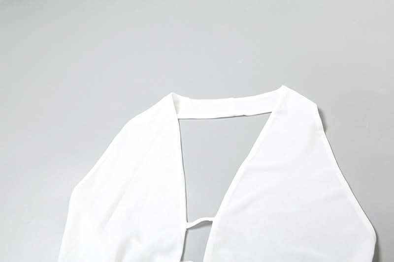 Siren Black Halter Cut-Out Crop Top - Your Go-To for Confident Fall Nights & Party Season