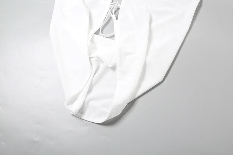 Siren Black Halter Cut-Out Crop Top - Your Go-To for Confident Fall Nights & Party Season