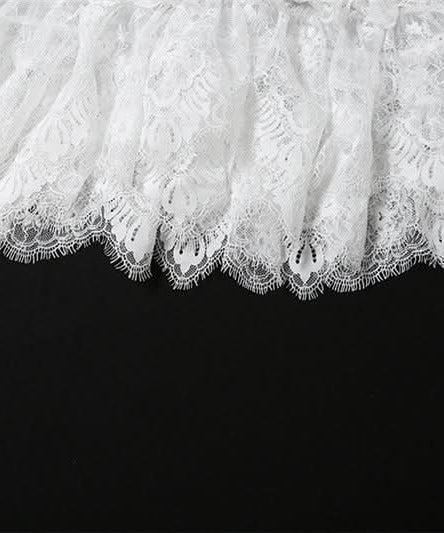 Chic White Lace Ruffle Tube Top | Trendy Y2K Coquette Cropped Cami for Fall Layers & Vacations