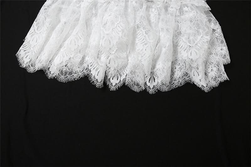 Chic White Lace Ruffle Tube Top | Trendy Y2K Coquette Cropped Cami for Fall Layers & Vacations