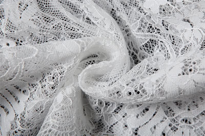 Chic White Lace Ruffle Tube Top | Trendy Y2K Coquette Cropped Cami for Fall Layers & Vacations