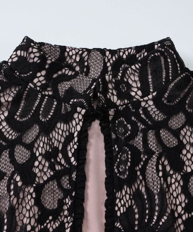 Romantic Lace Keyhole Mini Dress - Perfect for Fall Dates & Holiday Glam