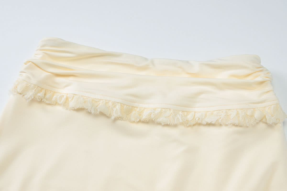 Romantic Lace Sweetheart Cami & Ruched Maxi Skirt Set - Elegant Fall & Holiday Style