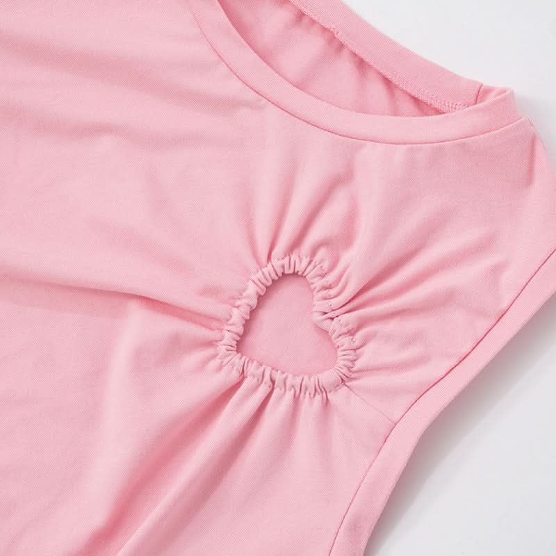 Bubblegum Dream Sweetheart Ruched Two-Piece Set - Chic Y2K Fall Lounge & Street Style