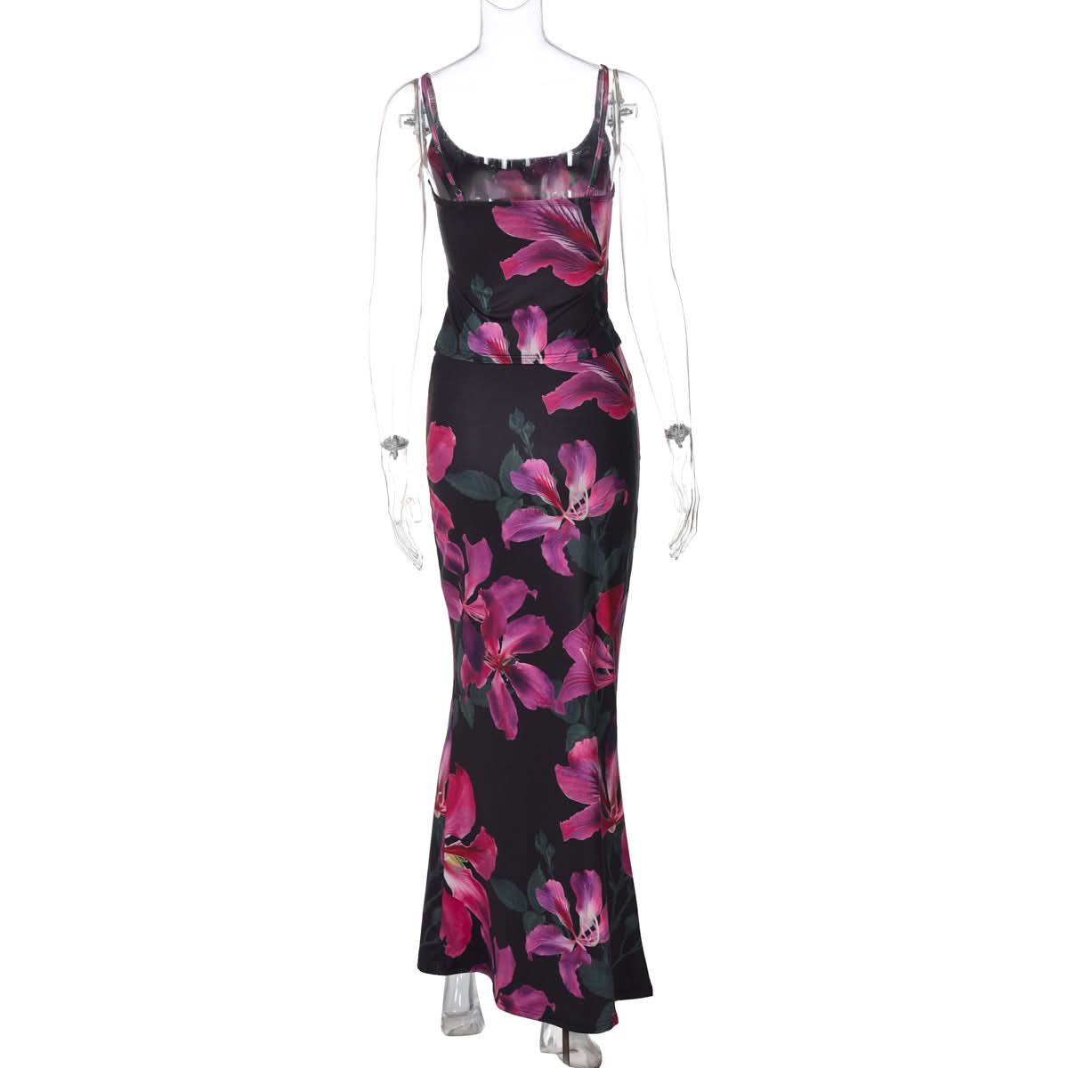 Vibrant Fuchsia Floral Maxi Dress - Your Chic Essential for Resort & Fall Getaways