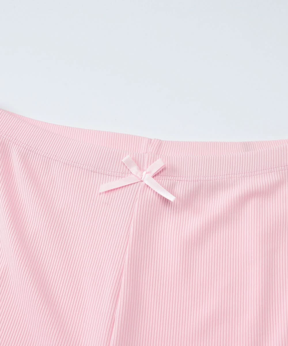 Dreamy Pink Ribbed Cami & Capri Loungewear Set | Cozy Fall Comfort with Lace & Bows