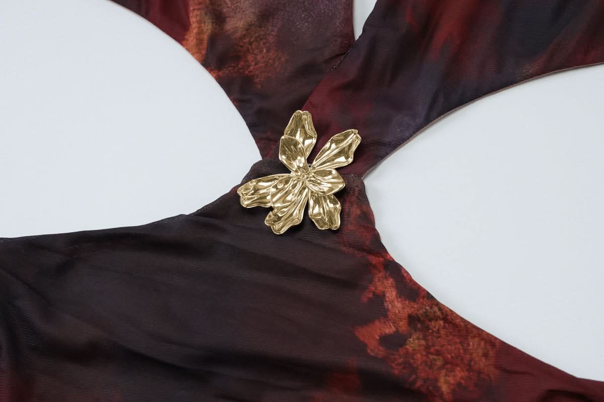 Twilight Bloom Halter Cut-Out Maxi Dress - Fall Gala & Party Ready