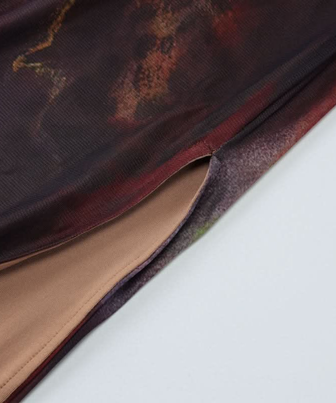 Twilight Bloom Halter Cut-Out Maxi Dress - Fall Gala & Party Ready