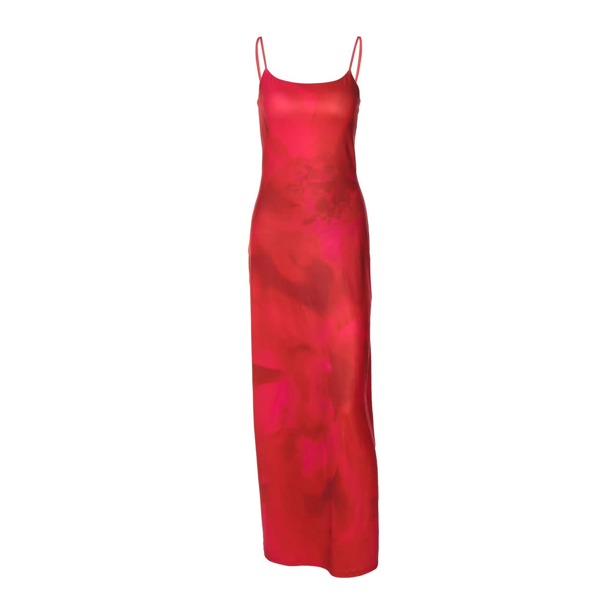 Vibrant Scarlet Bloom Slip Maxi Dress - Effortlessly Chic for Fall & Festive Occasions
