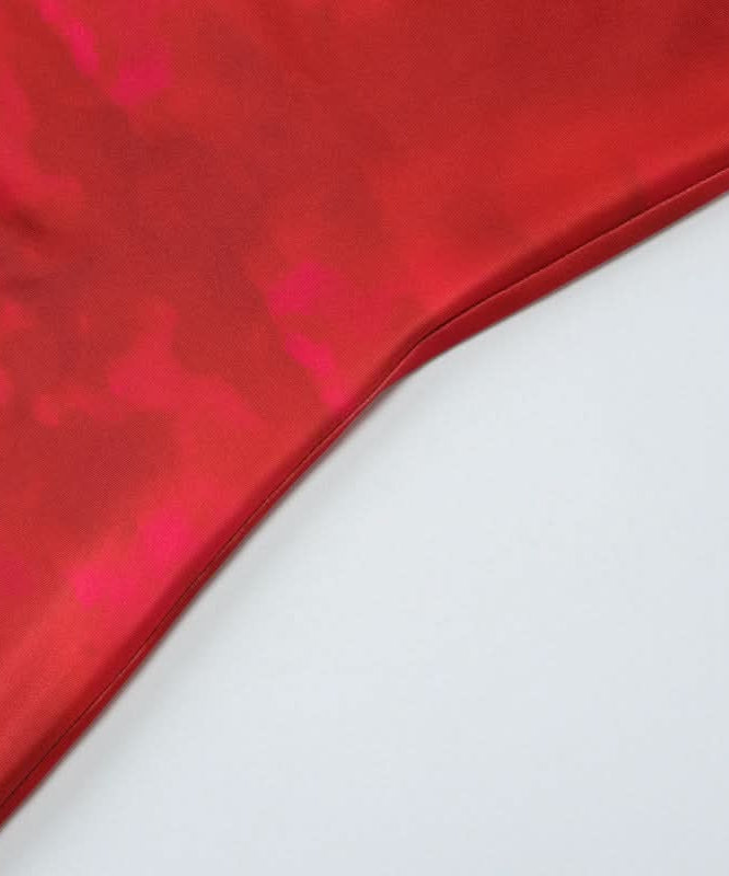 Vibrant Scarlet Bloom Slip Maxi Dress - Effortlessly Chic for Fall & Festive Occasions