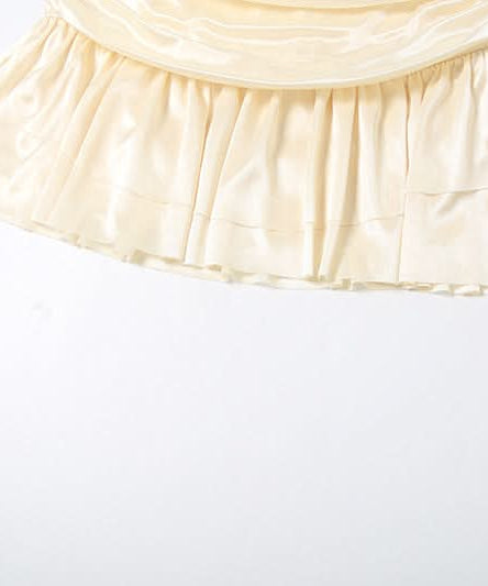 Glamorous Champagne Satin Halter Cowl Neck Ruched Mini Dress - Perfect for Holiday Parties & Nights Out