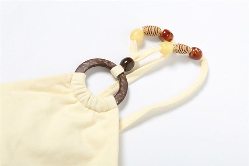 Chic Beaded O-Ring V-Neck Cami Top - Effortless Fall Layering Essential