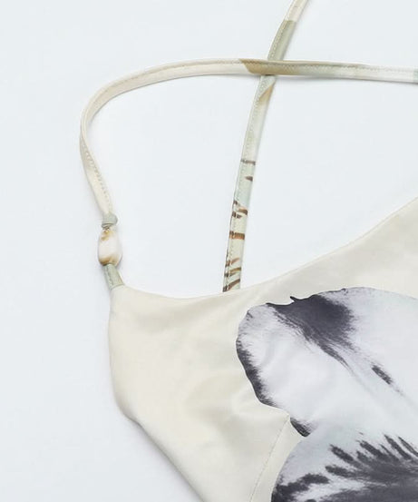 Dreamy Floral Cross-Back Maxi Dress - Silky Slip for Fall Events & Holiday Getaways