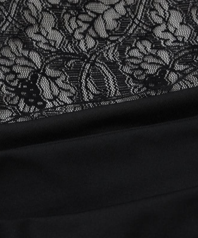 Sophisticated Black Lace Illusion Maxi Dress - Your Go-To for Fall & Holiday Galas