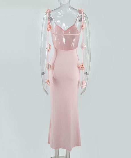 Chic Winter White Ruched Maxi Dress with Romantic Side Bow Ties - Your Go-To for Holiday Events & Special Occasions