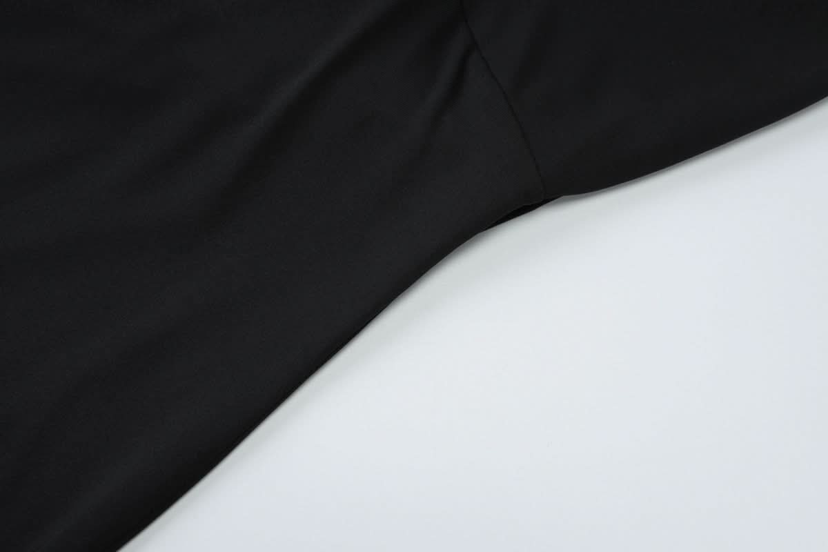 Elegant Black Halter Maxi Gown: Embellished V-Neck, Backless Design for Fall & Holiday Galas