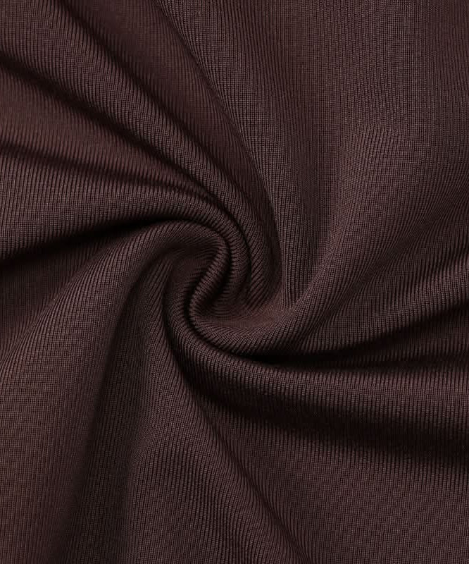 Chic Chocolate Halter Tie-Neck Top with Keyhole & Ring Detail – Fall Nights Out