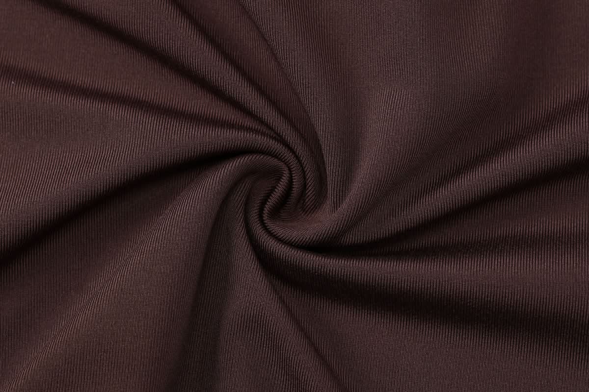 Chic Chocolate Halter Tie-Neck Top with Keyhole & Ring Detail – Fall Nights Out