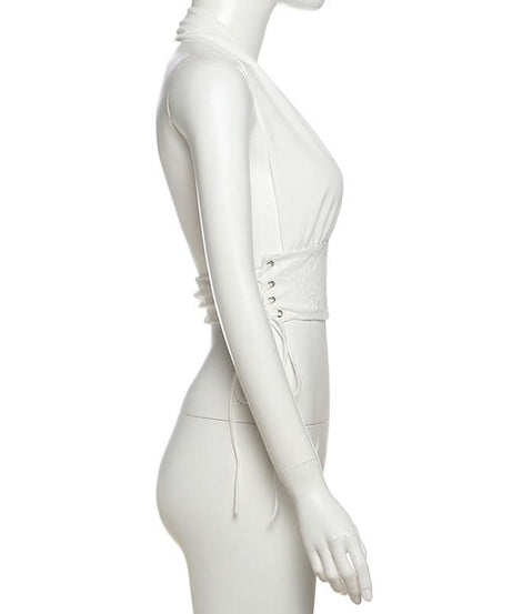 Sultry Black Lace Halter Crop Top – Your Perfect Pick for Fall Nights & Party Season