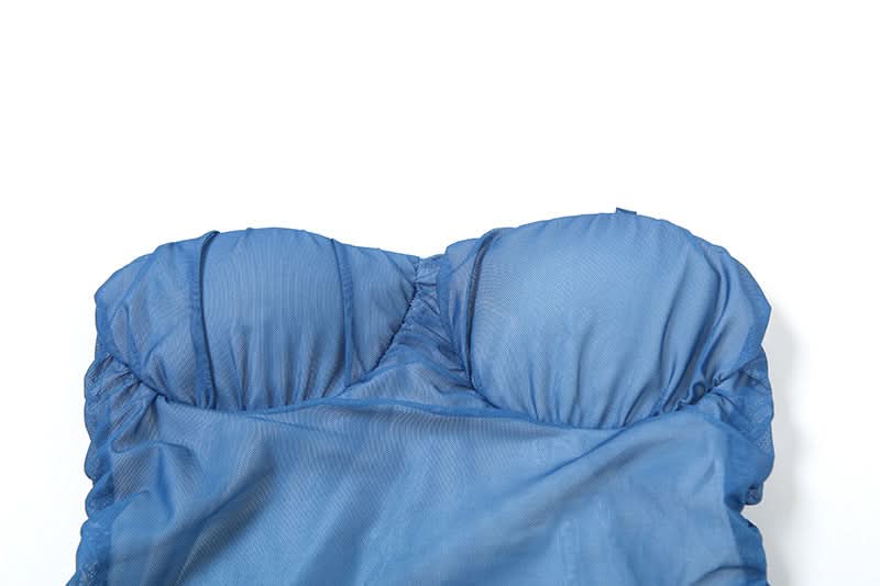 Stunning Ombré Mesh Tube Midi Dress - Fall Party & Holiday Glam